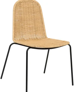Outlet Zestaw 2 krzeseł do jadalni ROXTON Rattan Naturalny Wszystkie Krzesła|Krzesła Do Jadalni