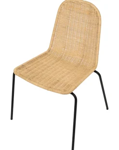 Outlet Zestaw 2 krzeseł do jadalni ROXTON Rattan Naturalny Wszystkie Krzesła|Krzesła Do Jadalni