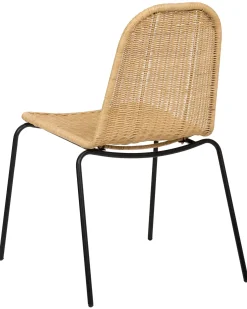 Outlet Zestaw 2 krzeseł do jadalni ROXTON Rattan Naturalny Wszystkie Krzesła|Krzesła Do Jadalni