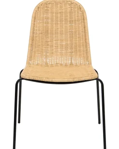 Outlet Zestaw 2 krzeseł do jadalni ROXTON Rattan Naturalny Wszystkie Krzesła|Krzesła Do Jadalni