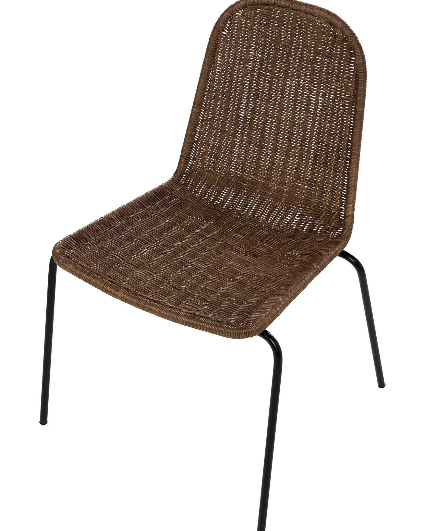 Clearance Zestaw 2 krzeseł do jadalni ROXTON Rattan Ciemnobrązowy Wszystkie Krzesła|Krzesła Do Jadalni