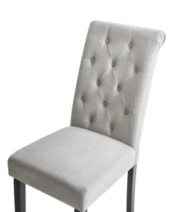 Sale Zestaw 2 krzeseł do jadalni VELVA Szary Wszystkie Krzesła|Krzesła Tapicerowane