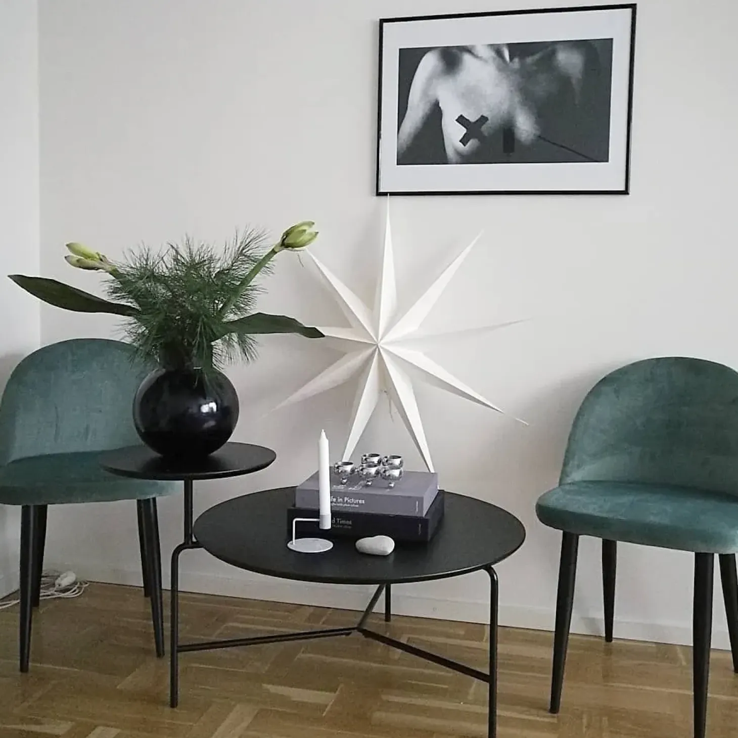 Discount Zestaw 2 krzeseł do jadalni VISALIA Welur Miętowy Wszystkie Krzesła|Krzesła Tapicerowane