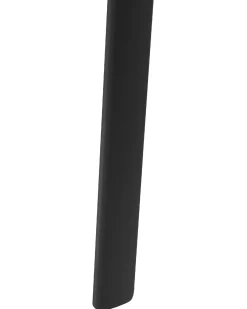 Zestaw 6 krzeseł ogrodowych BUSSETO Metal Czarny