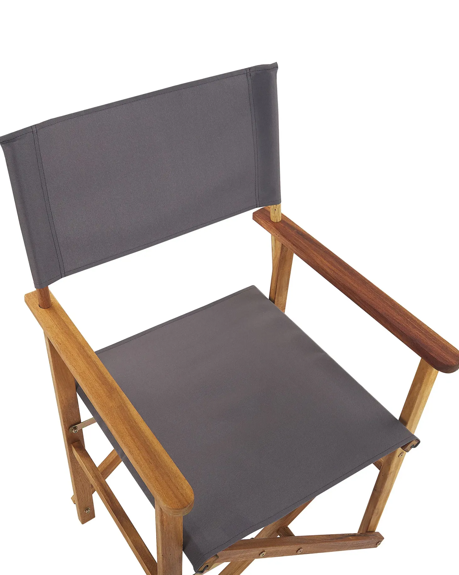 Zestaw 2 krzeseł ogrodowych CINE Drewno akacjowe Szary