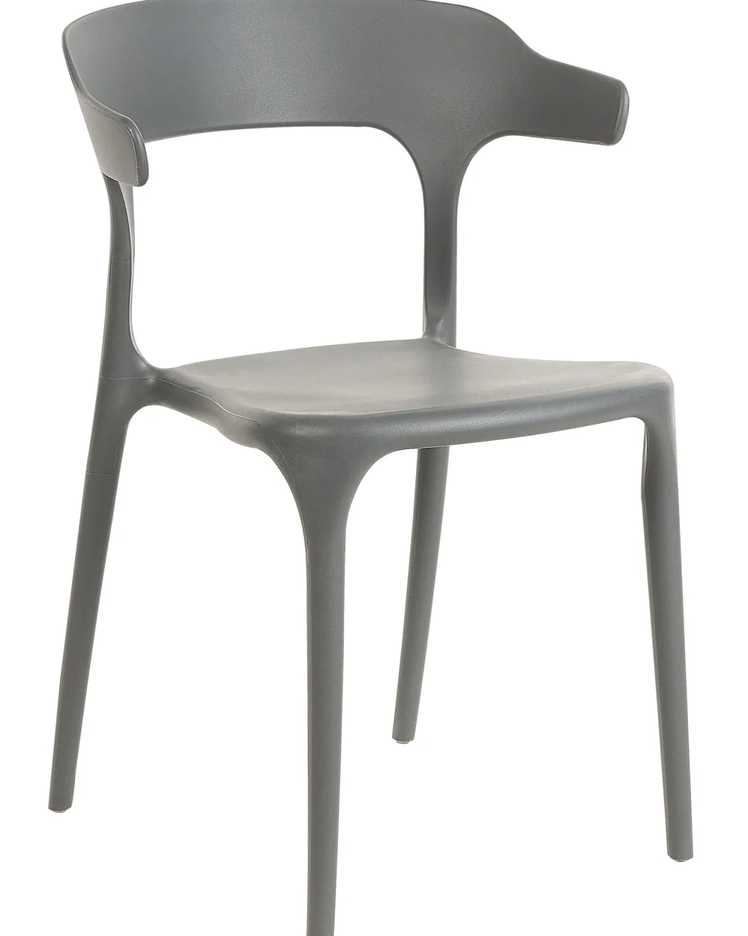 Zestaw 4 krzeseł ogrodowych GUBBIO Szary