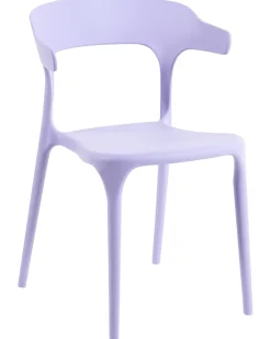 Zestaw 4 krzeseł ogrodowych GUBBIO Fioletowy