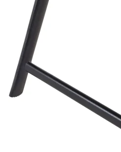 Zestaw 6 krzeseł ogrodowych LIVO Metal Czarny