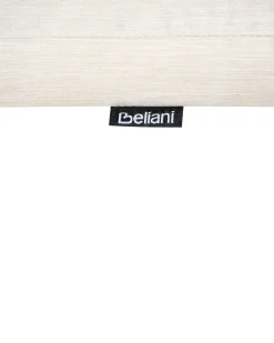 Zestaw 2 krzeseł ogrodowych z poduszkami AMANTEA PREMIUM Drewno akacjowe Jasnobeżowy