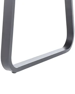 Zestaw 2 krzeseł ogrodowych z poduszkami CANETTO Metal Czarny