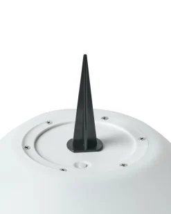 Zestaw 3 kul ogrodowych solarnych LED LOBAINA Z pilotem Biały