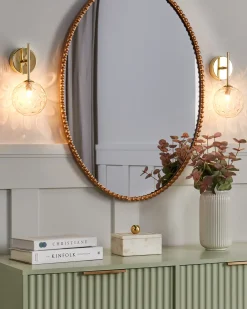 Zestaw 2 lamp ściennych ANADYR Beżowy Szkło
