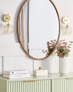 Zestaw 2 lamp ściennych ANADYR Beżowy Szkło