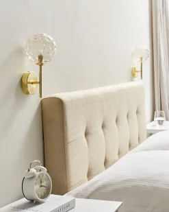 Zestaw 2 lamp ściennych ANADYR Beżowy Szkło