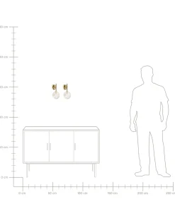 Zestaw 2 lamp ściennych ANADYR Beżowy Szkło