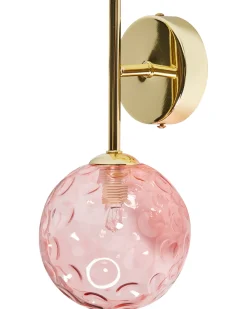 Zestaw 2 lamp ściennych ANADYR Różowy Szkło