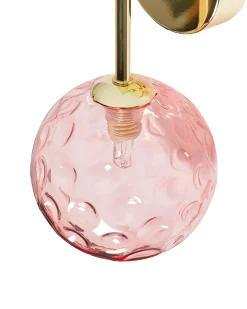 Zestaw 2 lamp ściennych ANADYR Różowy Szkło