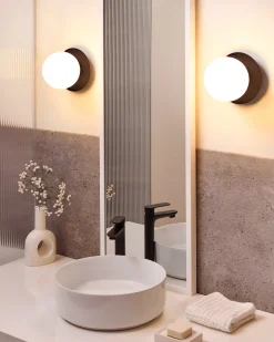 Zestaw 2 lamp ściennych BOUBLE Czarny Metal