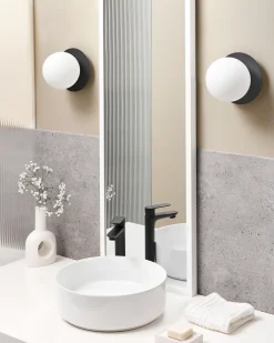 Zestaw 2 lamp ściennych BOUBLE Czarny Metal