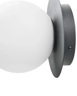 Zestaw 2 lamp ściennych BOUBLE Czarny Metal