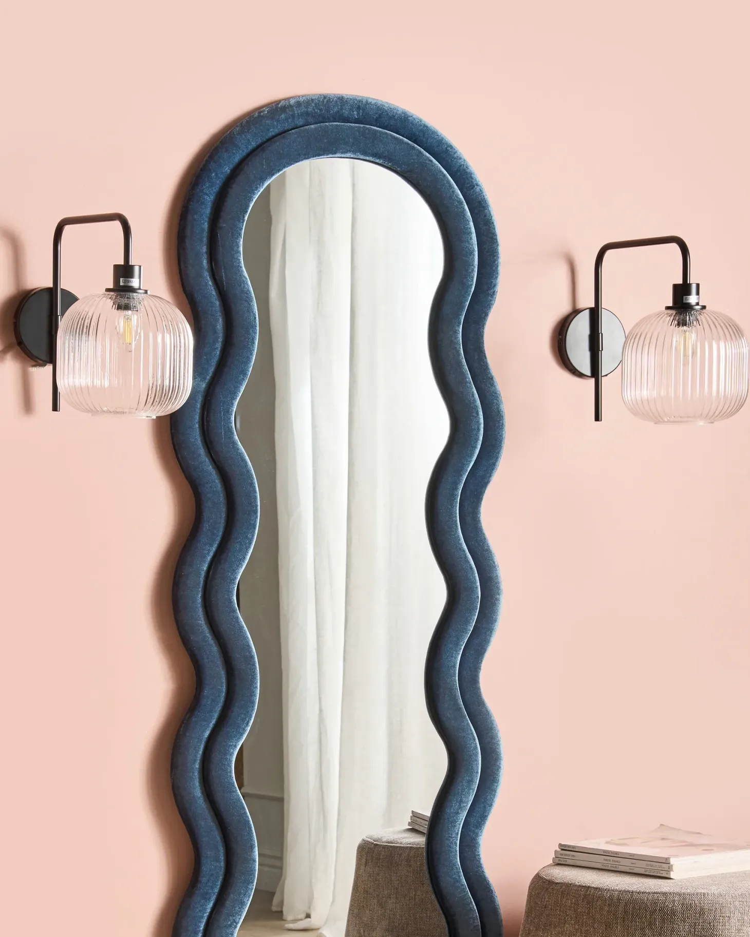 Zestaw 2 lamp ściennych COMAPALA Czarny Metal