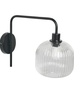 Zestaw 2 lamp ściennych COMAPALA Czarny Metal