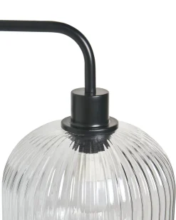 Zestaw 2 lamp ściennych COMAPALA Czarny Metal