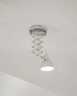 Zestaw 2 lamp ściennych HARRINGTON Srebrny Metal Regulowana