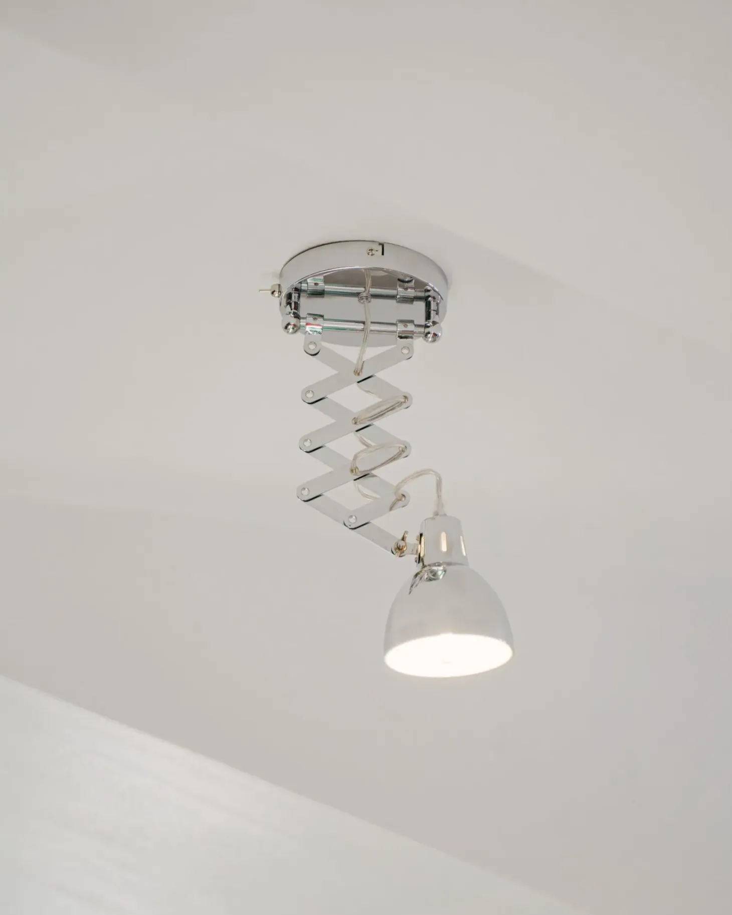 Zestaw 2 lamp ściennych HARRINGTON Srebrny Metal Regulowana