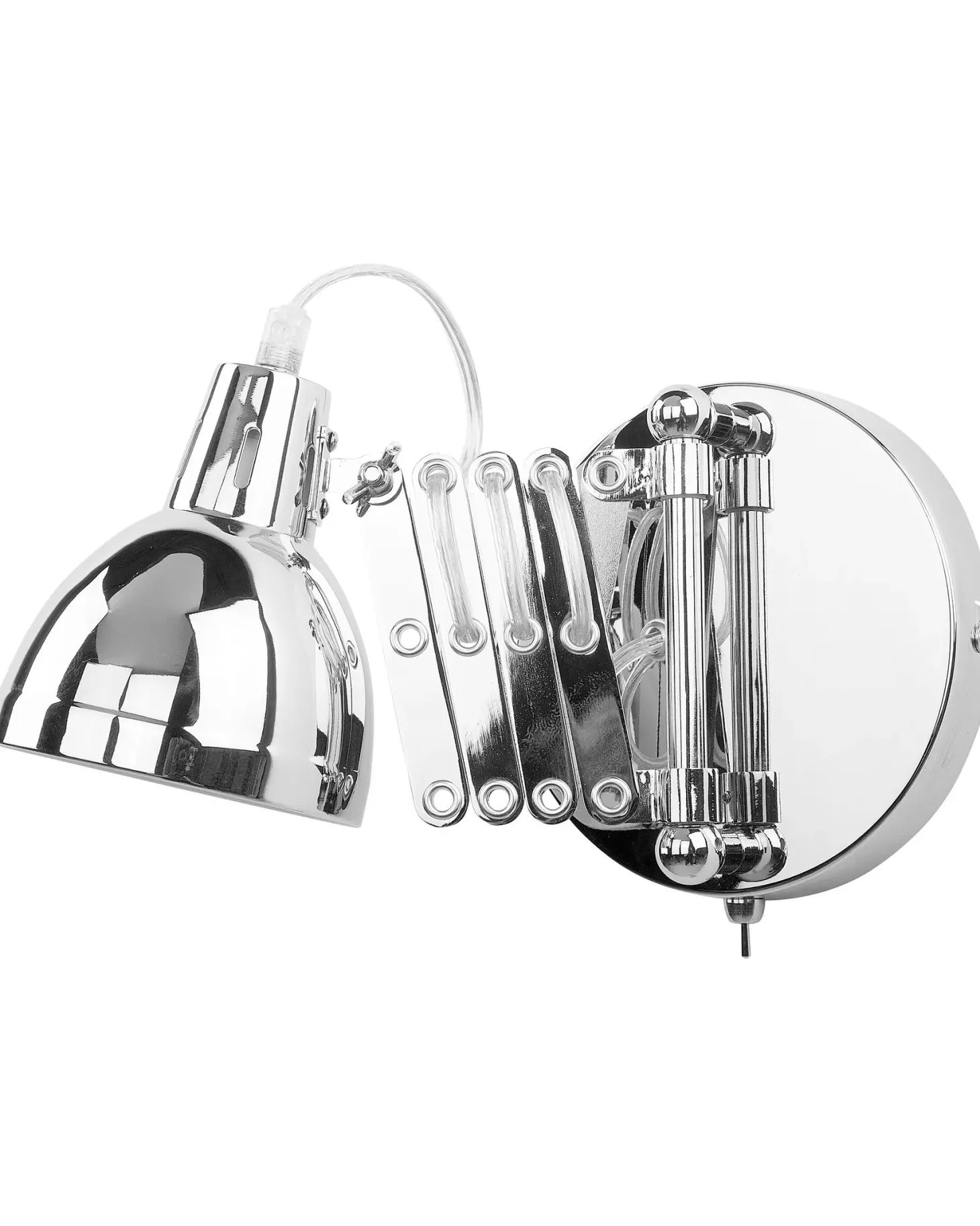 Zestaw 2 lamp ściennych HARRINGTON Srebrny Metal Regulowana
