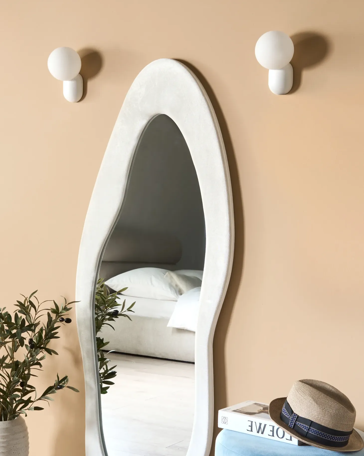 Zestaw 2 lamp ściennych HELME Biały
