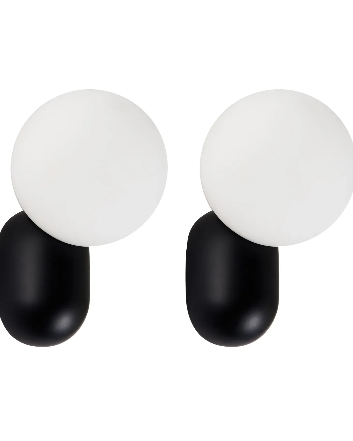 Zestaw 2 lamp ściennych HELME Czarny