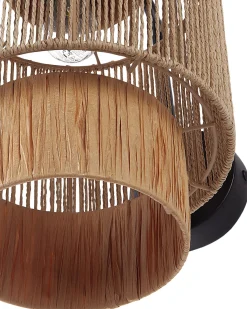 Zestaw 2 lamp ściennych JAMMA Naturalny Papierowa plecionka