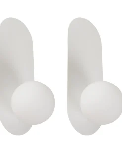Zestaw 2 lamp ściennych LEISI Biały