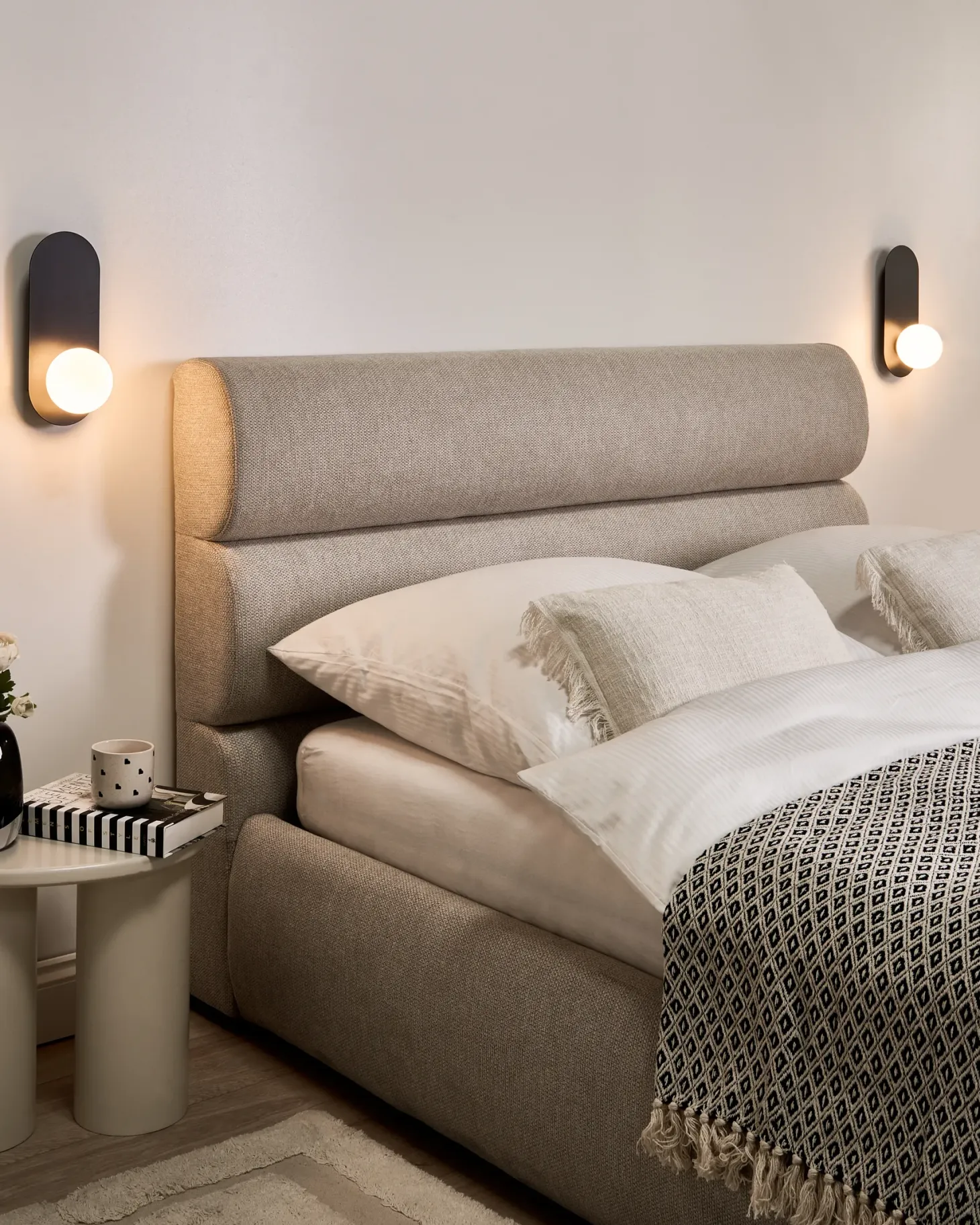 Zestaw 2 lamp ściennych LEISI Czarny
