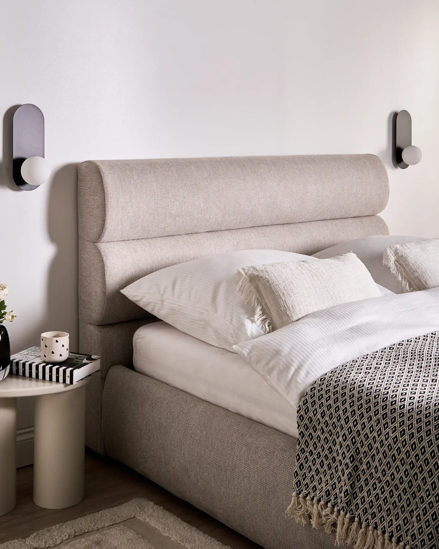 Zestaw 2 lamp ściennych LEISI Czarny