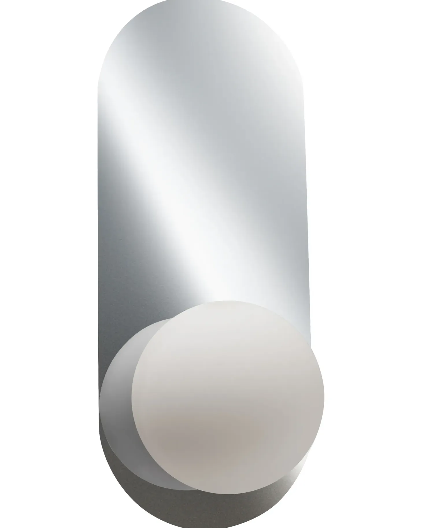 Zestaw 2 lamp ściennych LEISI Srebrny
