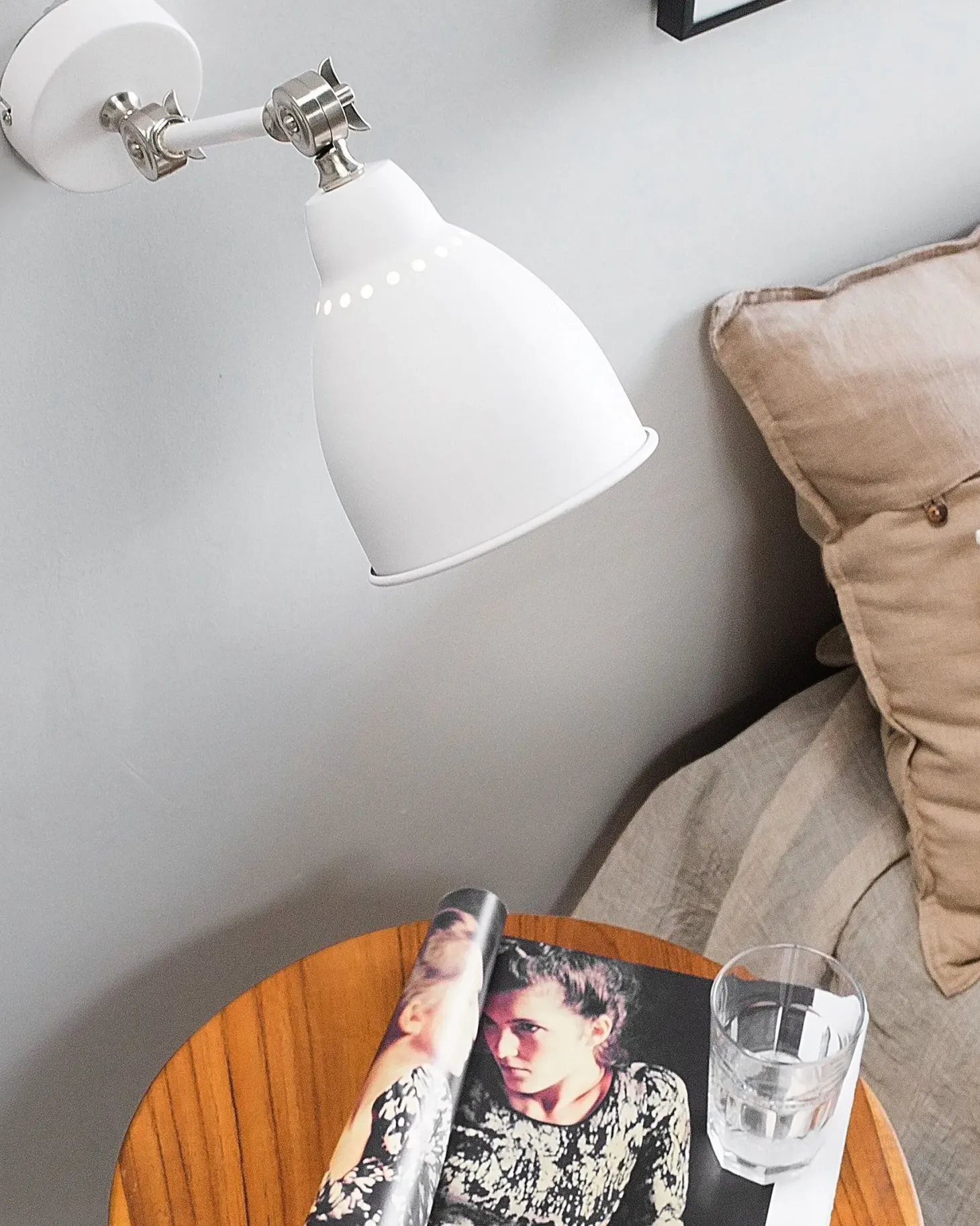 Zestaw 2 lamp ściennych MISSISSIPPI Biały Metal Regulowana