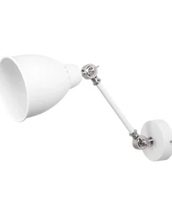 Zestaw 2 lamp ściennych MISSISSIPPI Biały Metal Regulowana