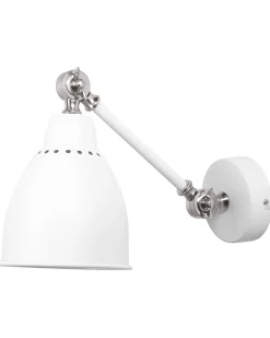 Zestaw 2 lamp ściennych MISSISSIPPI Biały Metal Regulowana