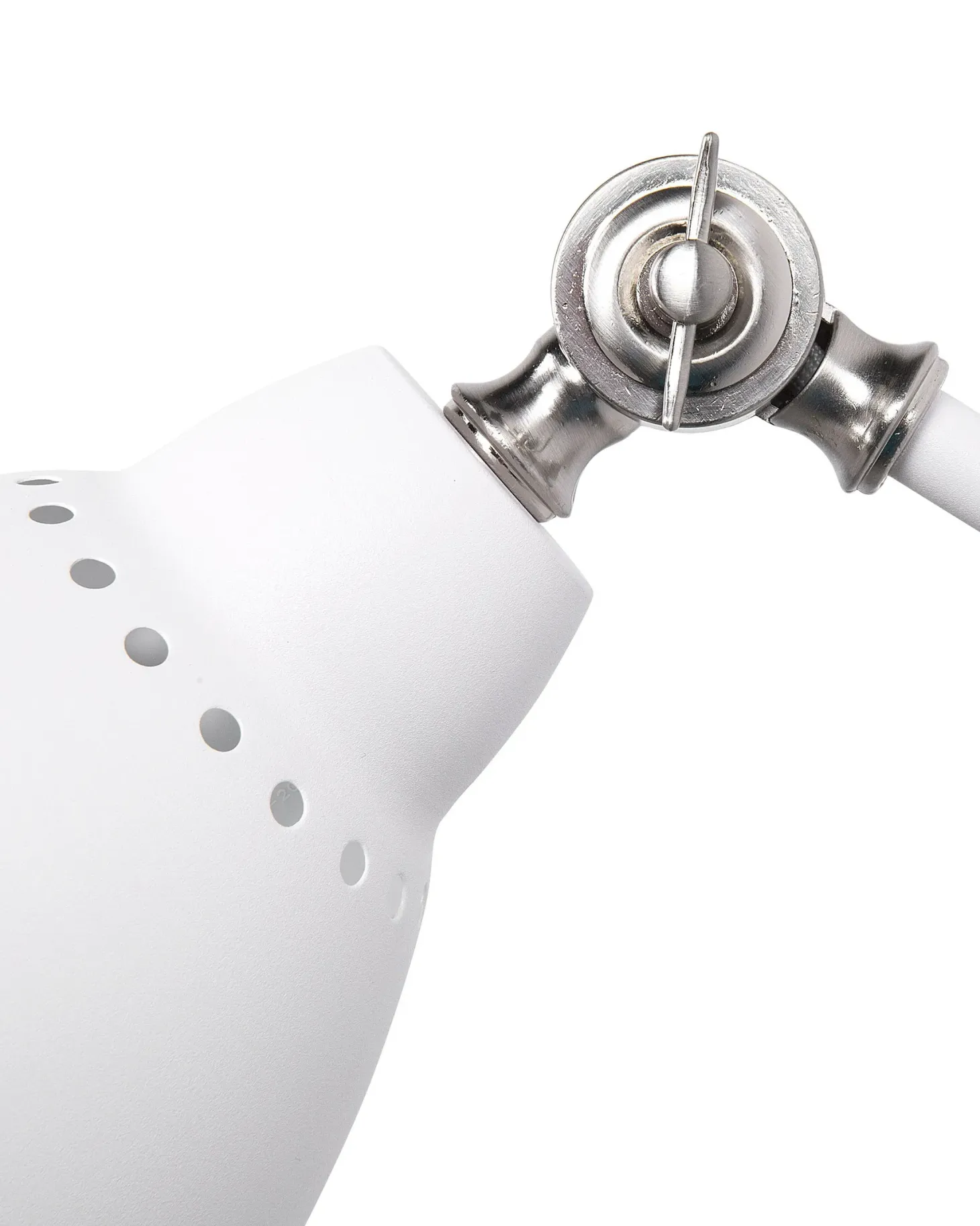Zestaw 2 lamp ściennych MISSISSIPPI Biały Metal Regulowana