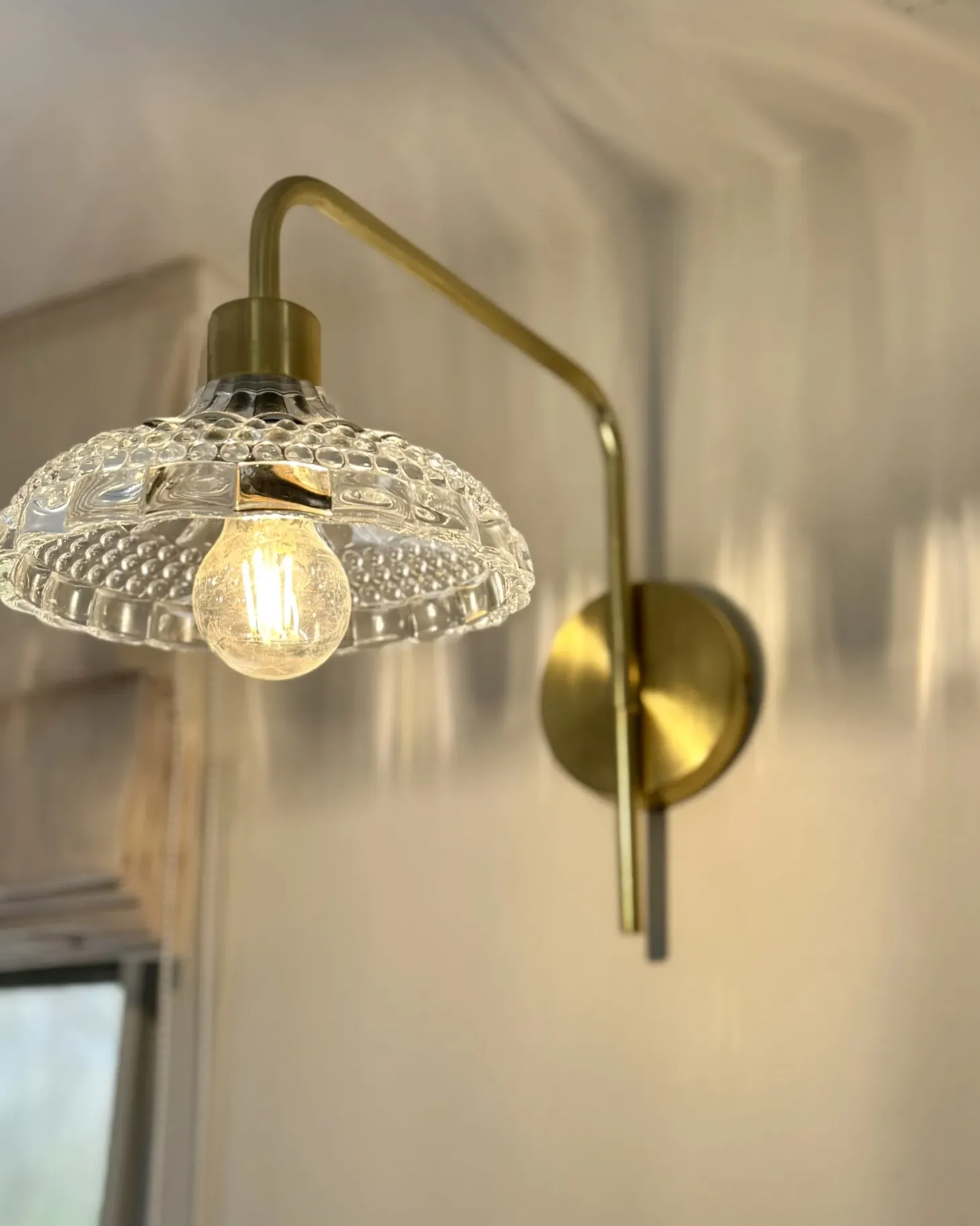 Zestaw 2 lamp ściennych MOLINO Złoty Metal