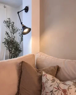 Zestaw 2 lamp ściennych NARVA Czarny Metal Regulowana