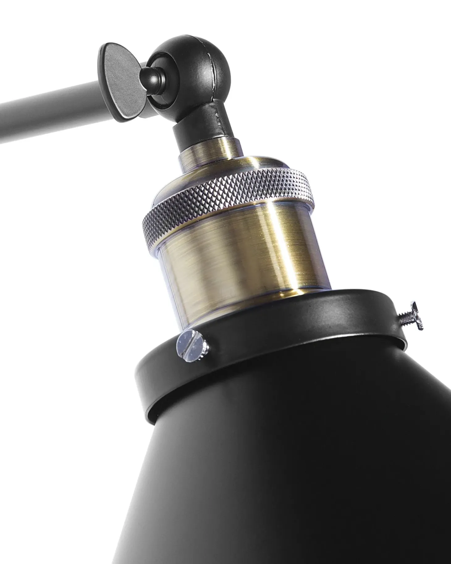 Zestaw 2 lamp ściennych NARVA Czarny Metal Regulowana