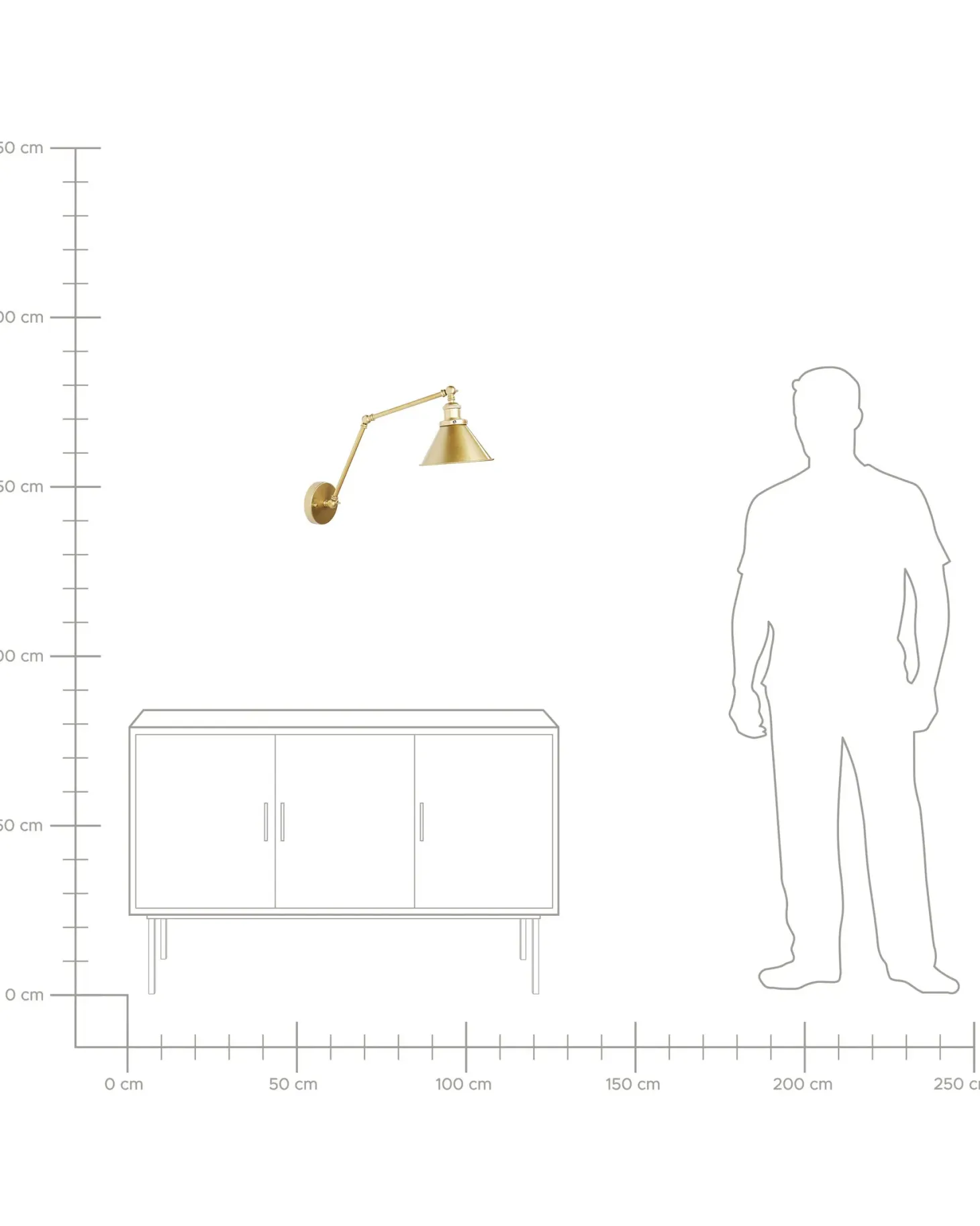 Zestaw 2 lamp ściennych NARVA Złoty Metal Regulowana