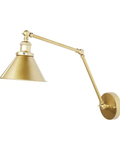 Zestaw 2 lamp ściennych NARVA Złoty Metal Regulowana