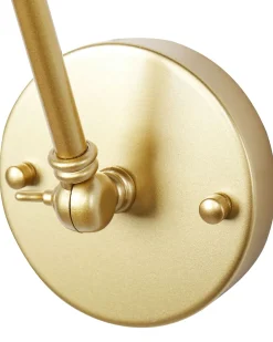 Zestaw 2 lamp ściennych NARVA Złoty Metal Regulowana