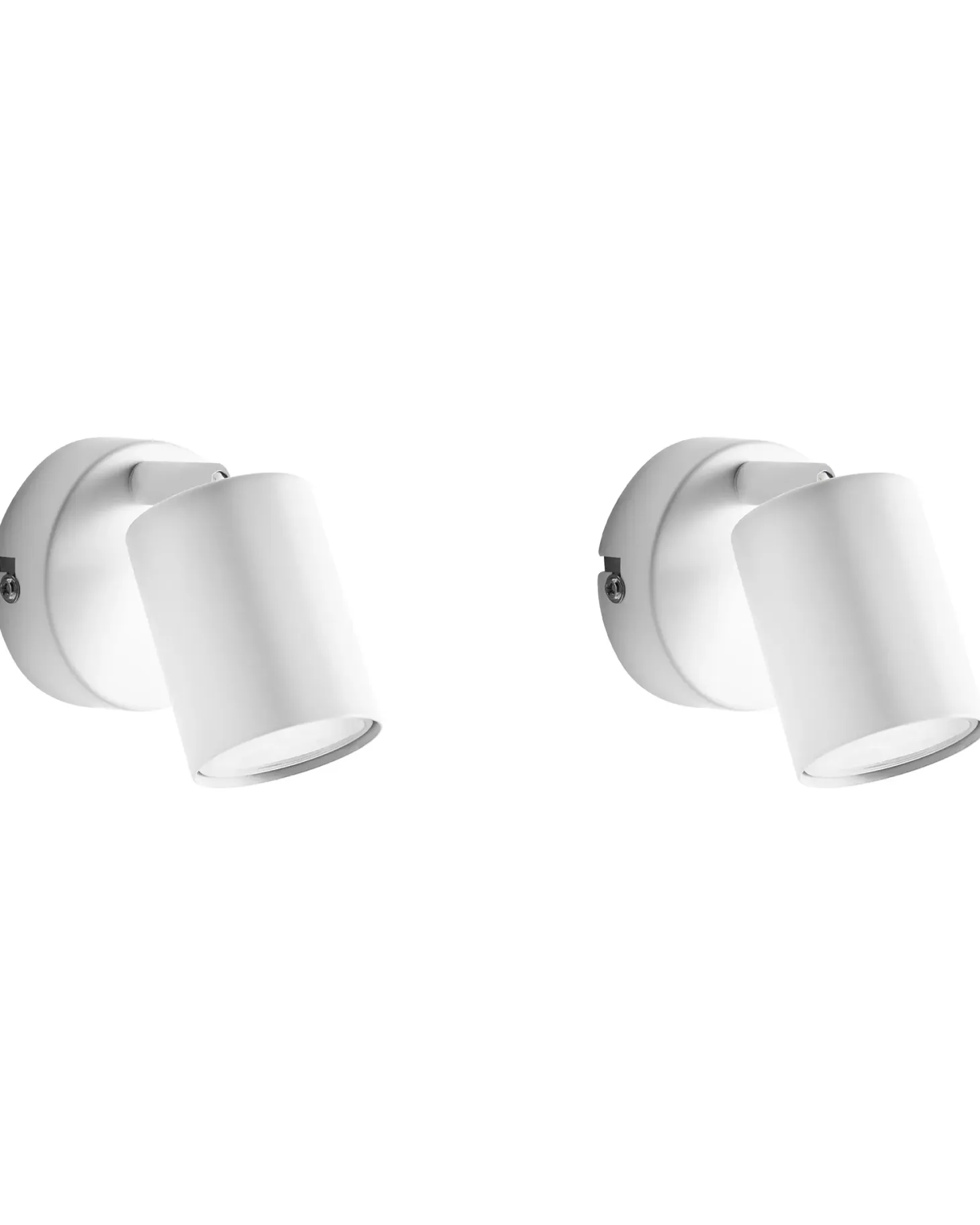 Zestaw 2 lamp ściennych NYANDO Biały Metal