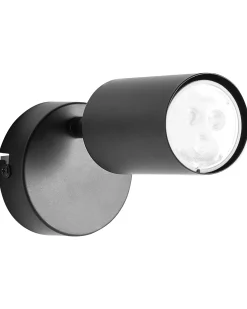 Zestaw 2 lamp ściennych NYANDO Czarny Metal
