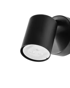 Zestaw 2 lamp ściennych NYANDO Czarny Metal